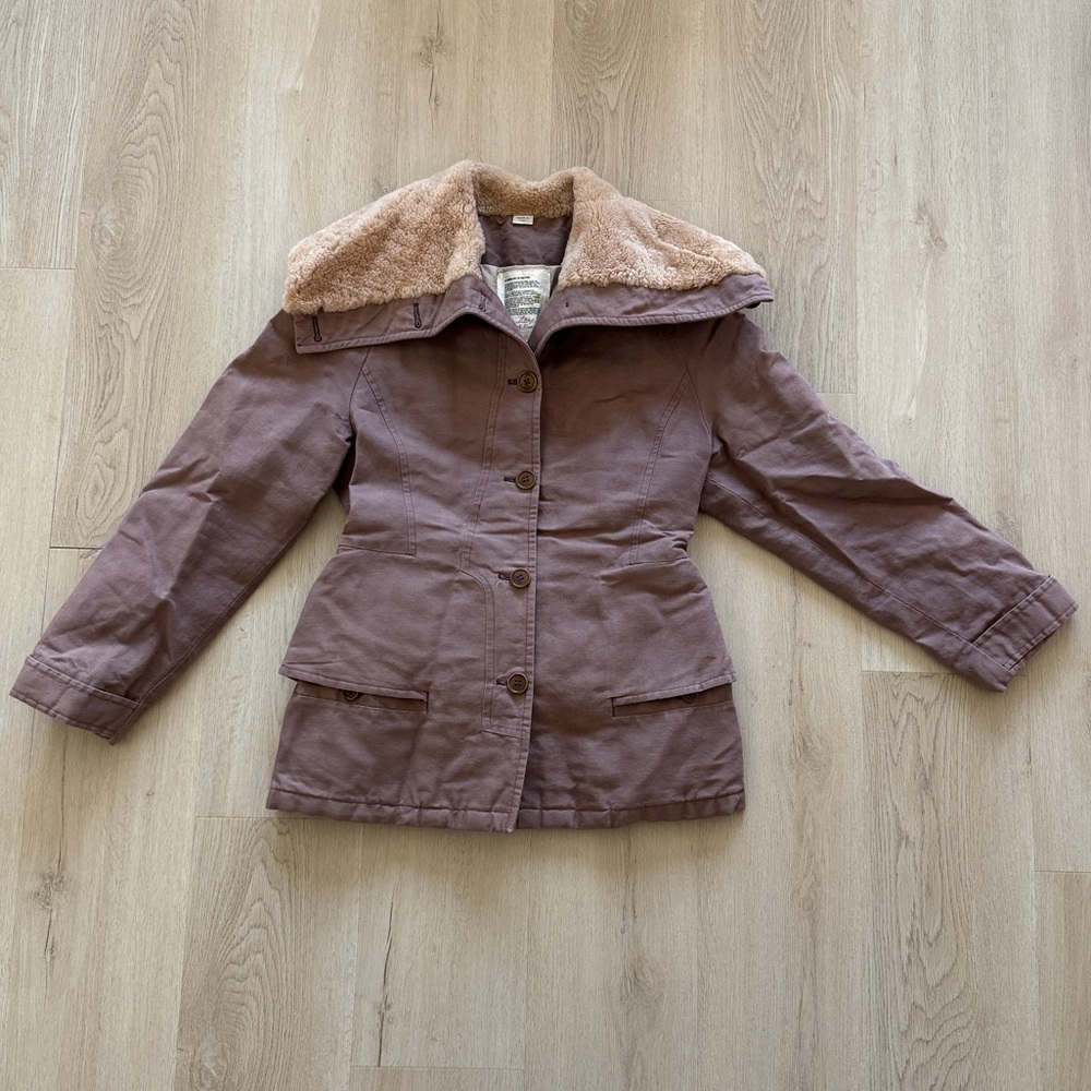 HUSSEIN CHALAYAN AW04/05 Collectible Winter Jacket Women - Size S - Mauve